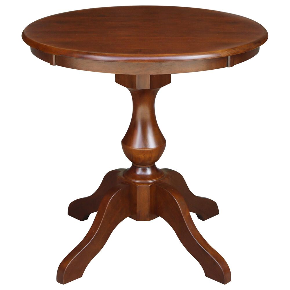 International Concepts Traditional 30" Round Dining Table in Espresso, , large