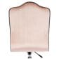 Impressions Vanity Royal Tufted Vanity Chair with Pink Cushion in Silver, , large