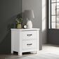 HOMLUX 2-Drawer Nightstand in White, , large