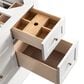 James Martin Breckenridge 48" Single Bathroom Vanity in Bright White with 3 cm Carrara White Marble Top and Rectangular Sink, , large