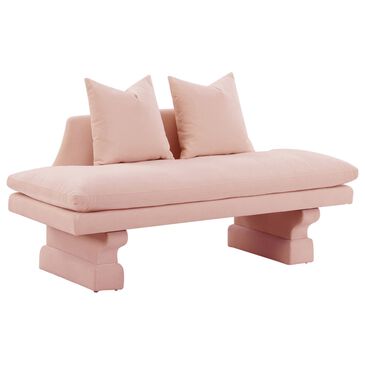 Tov Furniture Hyde Stationary Sofa in Salmon Pink Velvet, , large