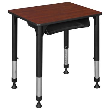 Regency Global Sourcing 18.5" x 26" Adjustable Desk with Storage in Cherry, , large
