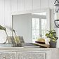 Ashley Paxberry Bedroom Mirror in Whitewash, , large