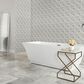 Dal-Tile Sublimity Daphne White Balance 13" x 10" Marble Mosaic Sheet, , large