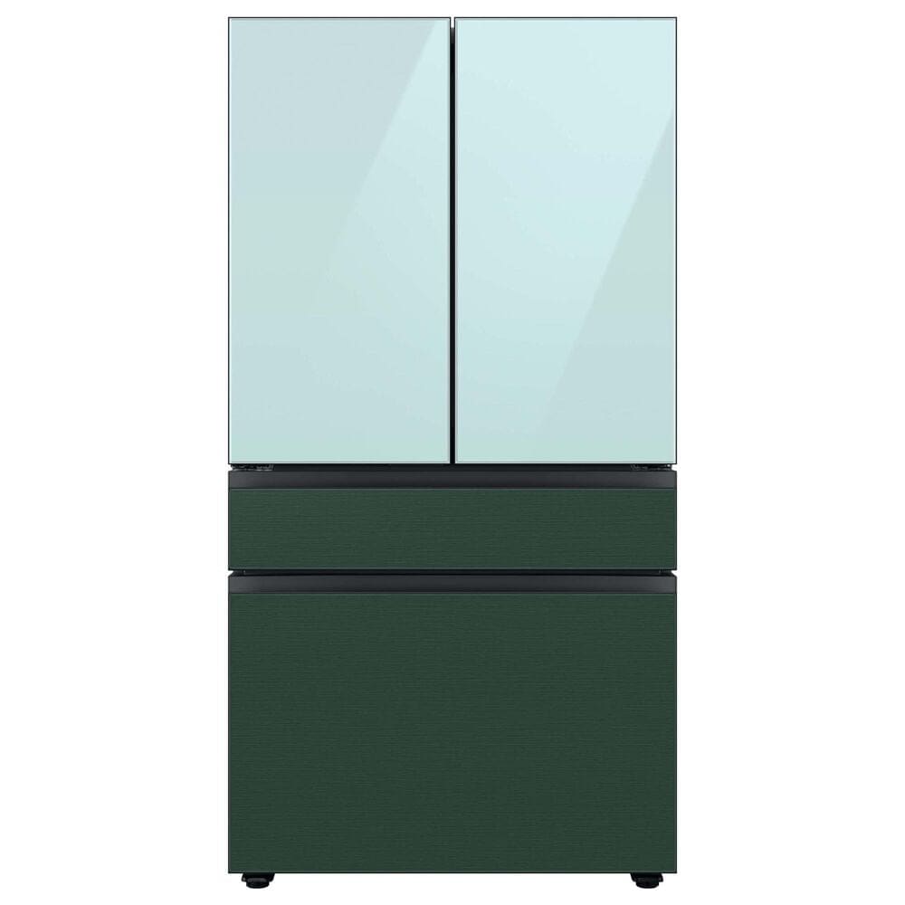 Samsung Bespoke Bespoke 4-Door French Door Refrigerator Top Panel in Morning Blue Glass, , large