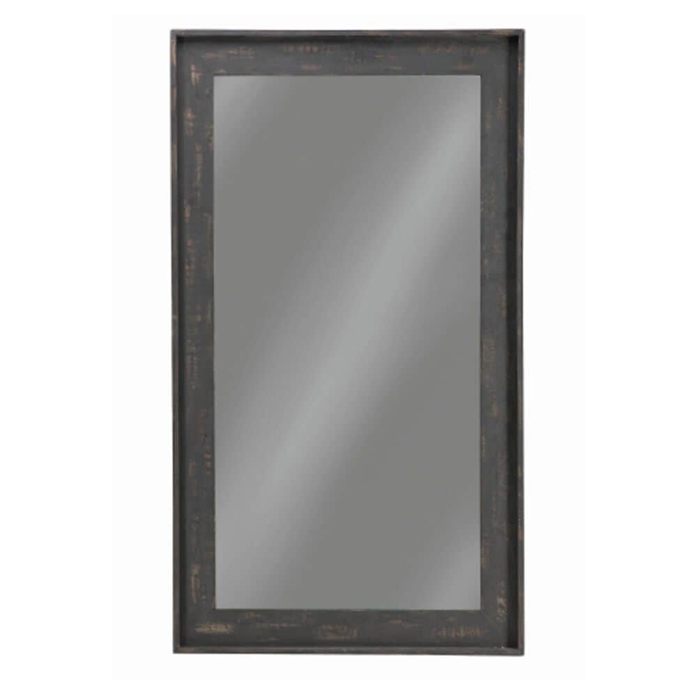 Pacific Landing 83" Floor Mirror in Distressed Brown, , large