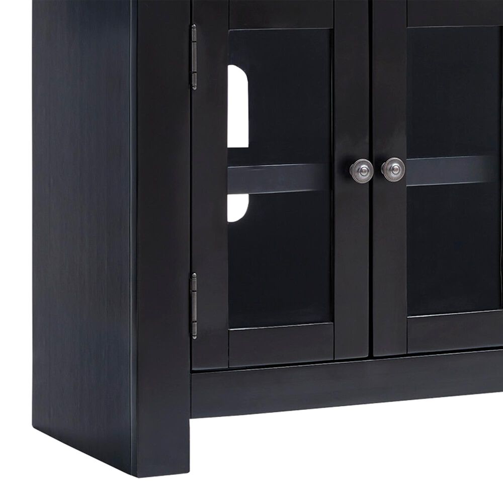 Ashley Wildenauer 76" Extra Large TV Stand with Fireplace Option in Brown and Black, , large