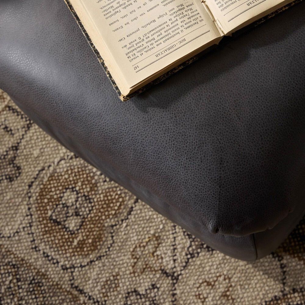 Four Hands Easton Yani Ottoman in Palermo Black, , large