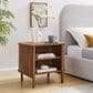 Modway Cadence Open 2 Shelves Nightstand in Walnut, , large