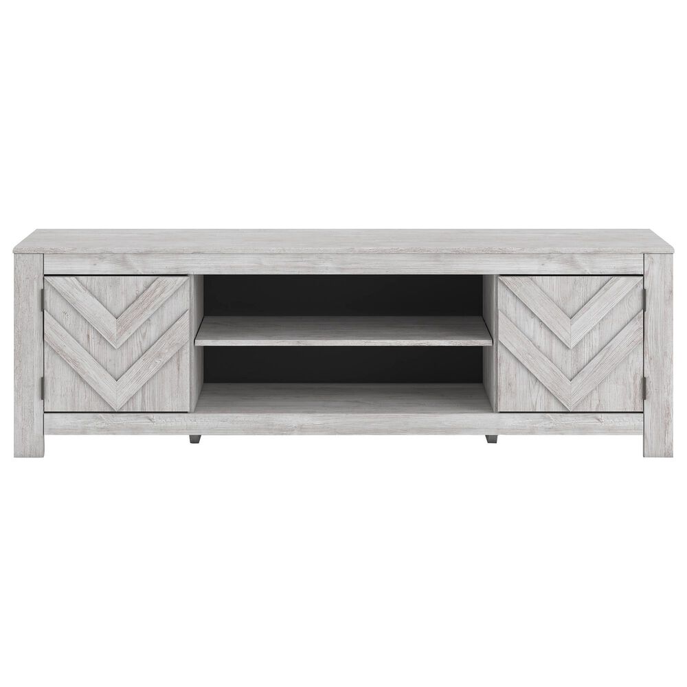 Ashley Cayboni 71" LG TV Stand in Whitewash, , large