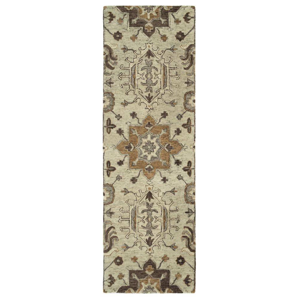 Kaleen Rugs Chancellor 2"6" x 8" Sand, Brown, Taupe, Silver and Gold Runner, , large