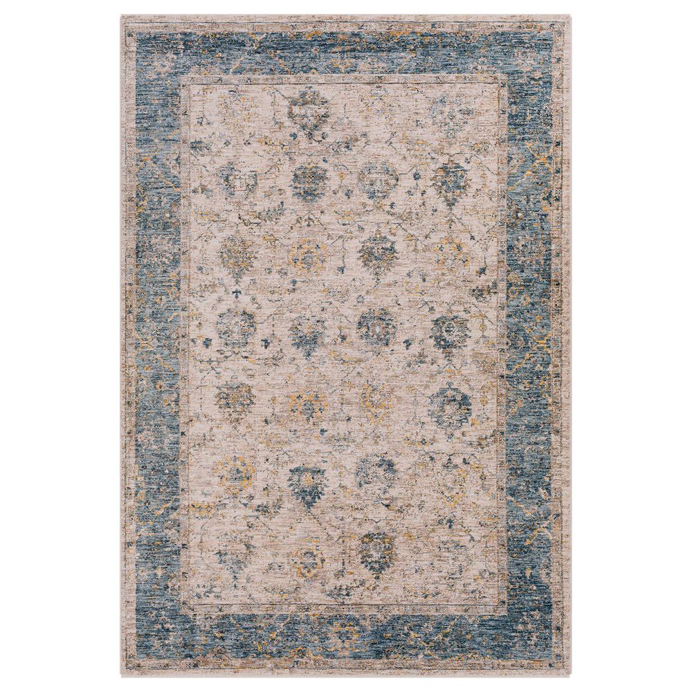 Surya Mirabel 2"7" x 10" Teal, Aqua, Mustard, Taupe, Beige and Gray Runner, , large
