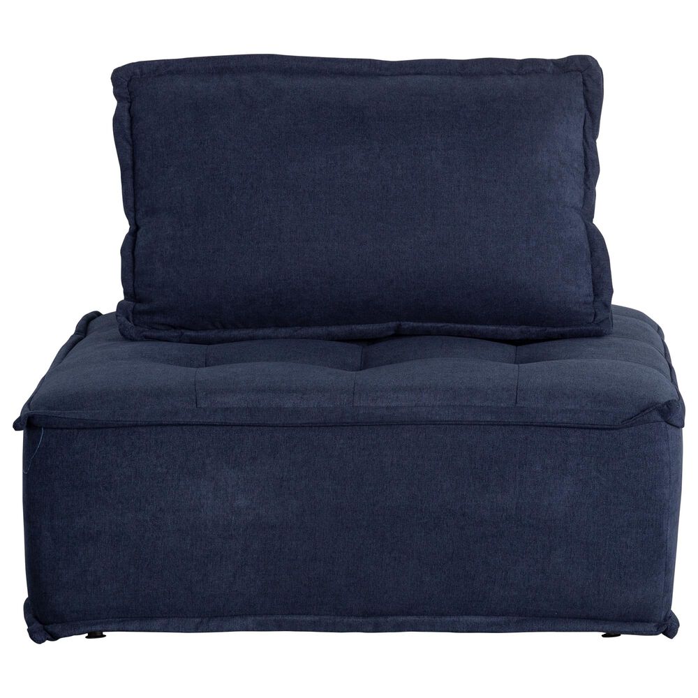 37B Paxton 4-Piece Armless Modular Set in Navy, , large