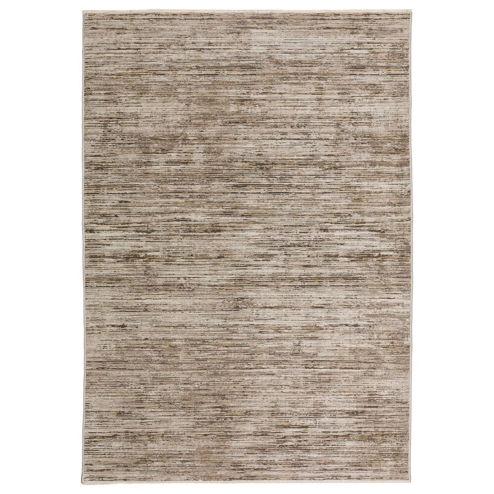 Dalyn Rug Company Denizi Striped 9" x 13"2" Mocha Area Rug, , large