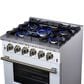 Forno Massimo 30" Freestanding Gas Range in White, , large