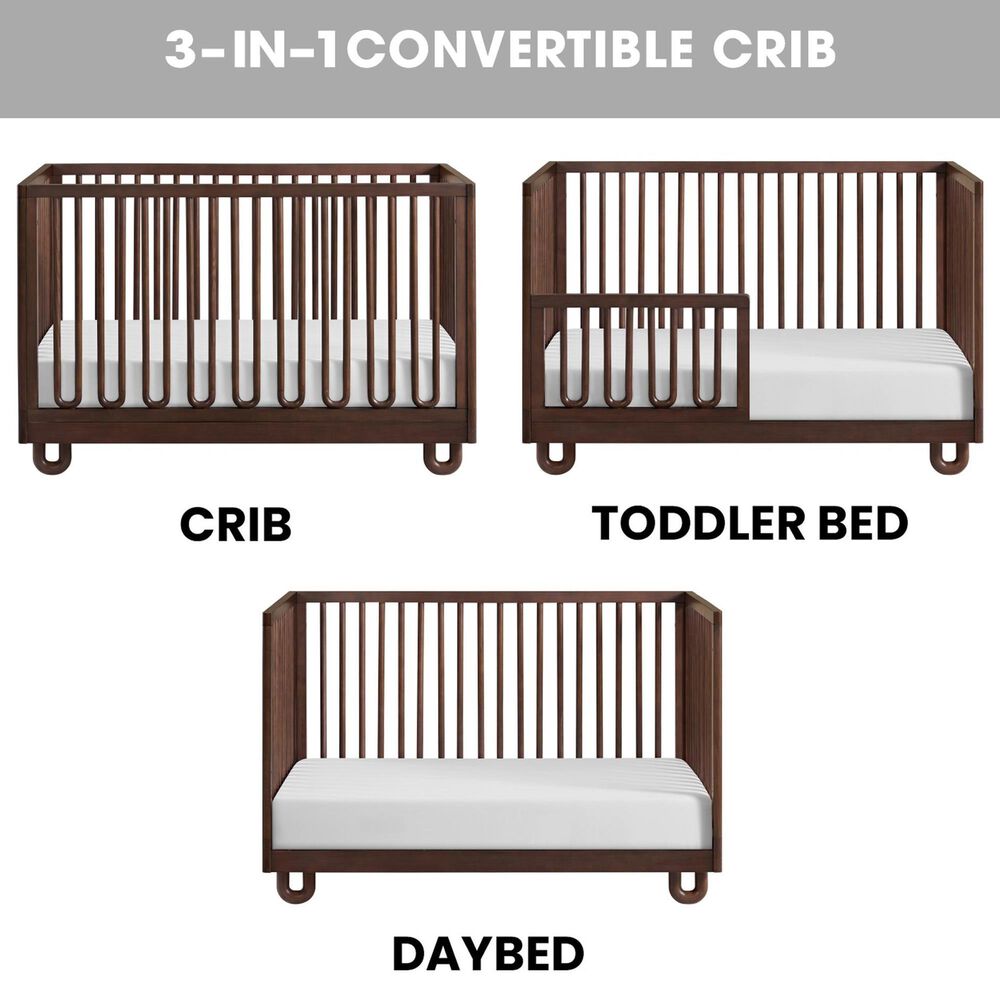 Oxford Baby Meridian 3-in-1 Convertible Crib in Cognac, , large