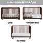 Oxford Baby Meridian 3-in-1 Convertible Crib in Cognac, , large