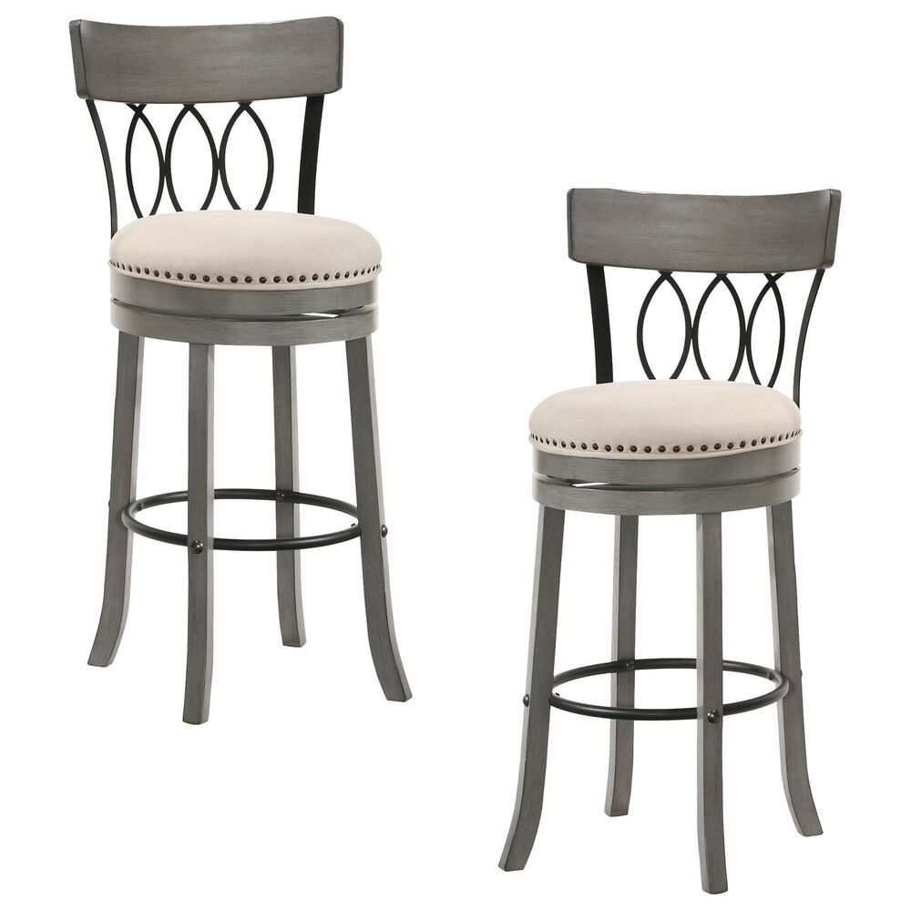 Furniture of America Phil Barstool in Beige (Set of 2) NFM