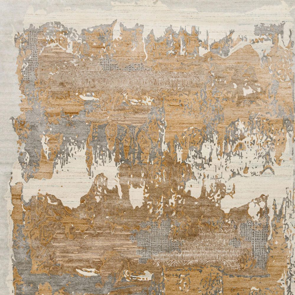 Surya Opulence Sterling Grey, Prairie Dust, Metallic Silver, Nickel and Light Silver 2&#39; x 3&#39; Area Rug, , large