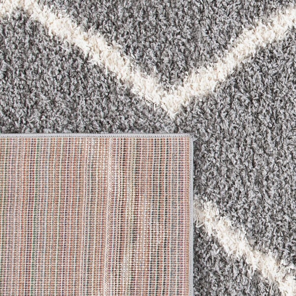 Safavieh Venus Shag Chevron 9&#39; x 12&#39; Grey and Ivory Area Rug, , large