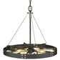 Golden Lighting Vaughn 6-Light Medium Pendant in Natural Black and Aged Brass, , large