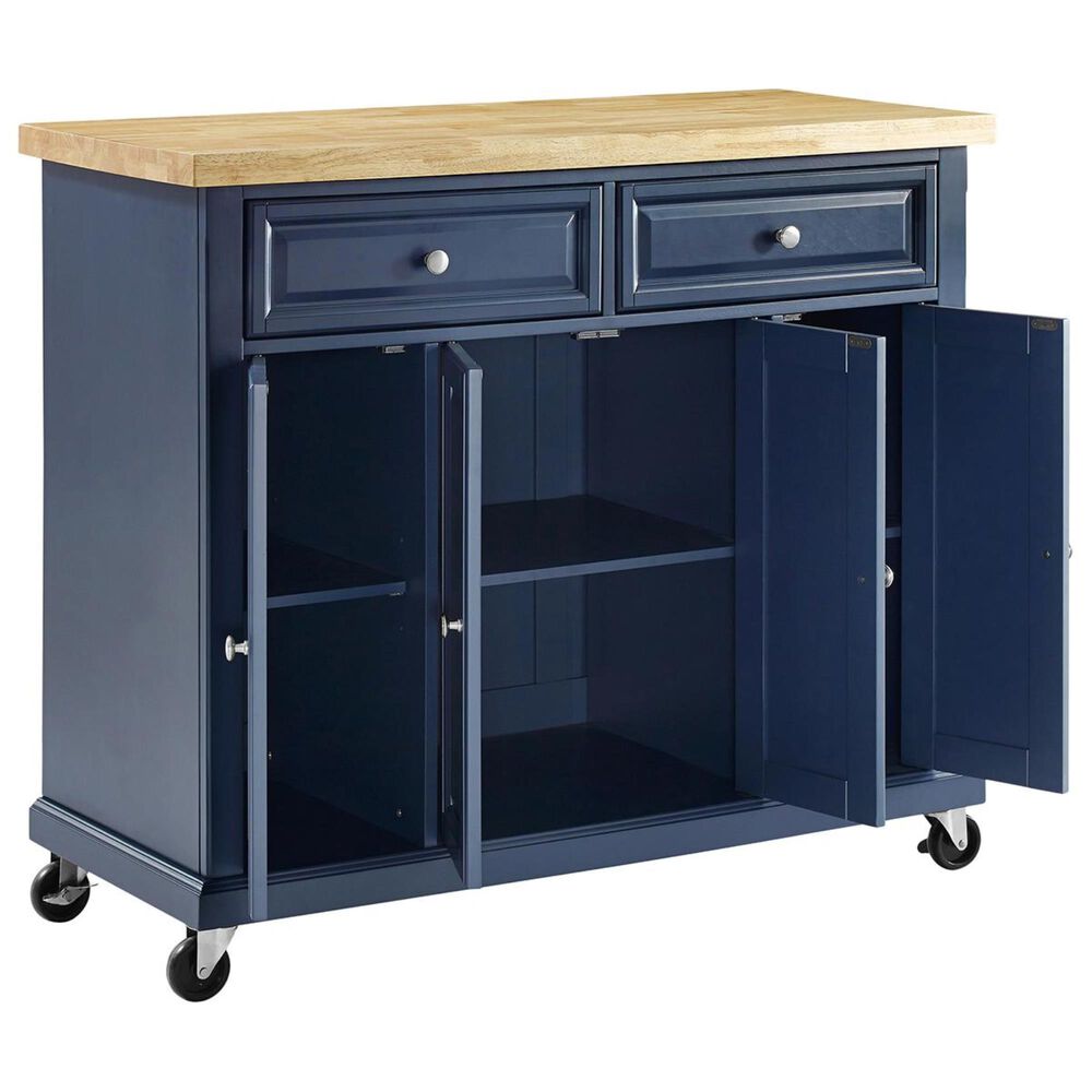 Crosley Furniture Madison Kitchen Cart in Navy, , large