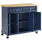 Crosley Furniture Madison Kitchen Cart in Navy, , large