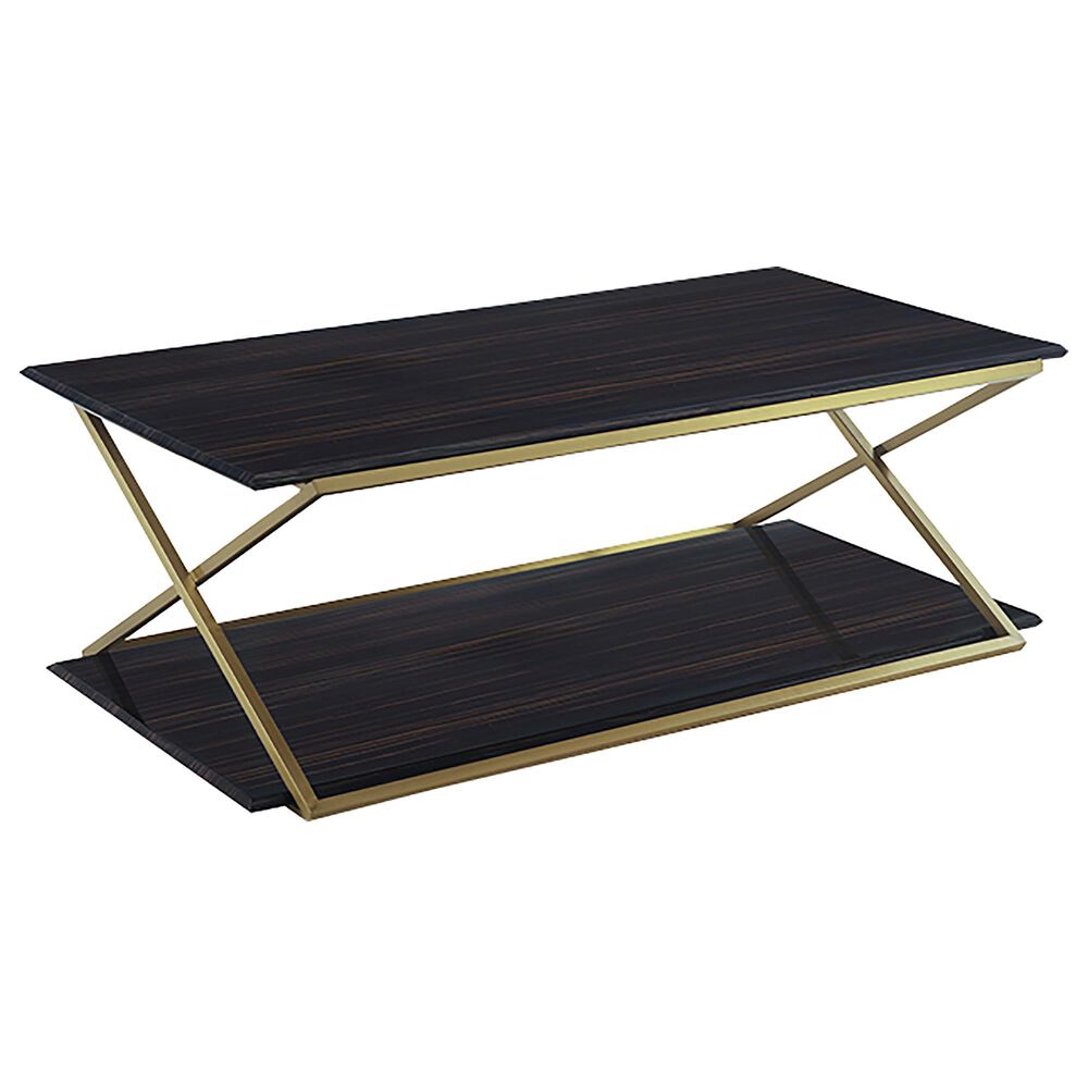 Blue River Westlake Coffee Table in Brushed Gold, , large