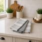 Willow & Hem Magnolia Kitchen Towel in Silver (Set of 3), , large