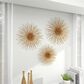 Maple and Jade 16", 20", 24" Wall Sculptures in Satin Gold (Set of 3), , large