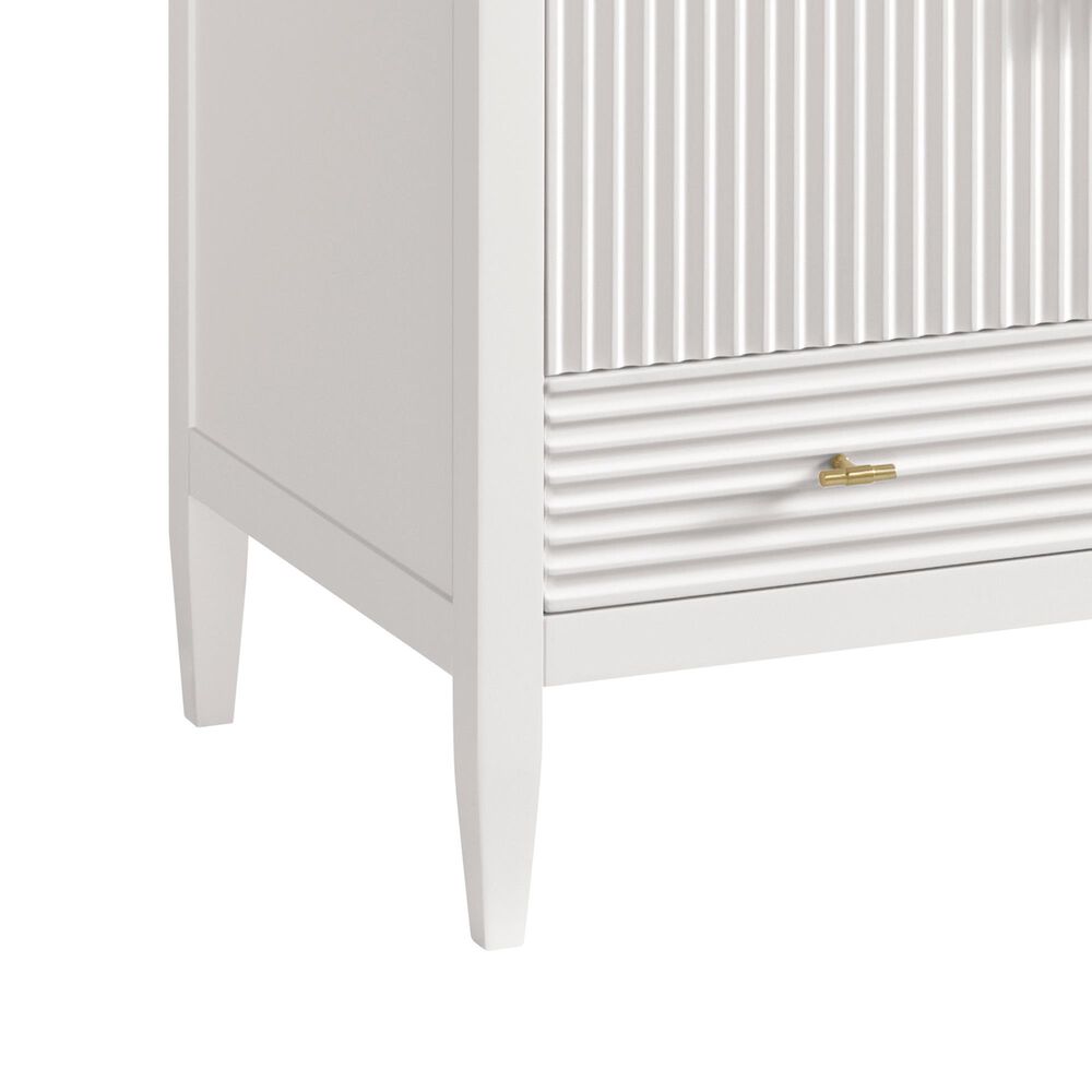 James Martin Vanities Myrrin 36&quot; Vanity in Bright White with 3 cm Arctic Fall Solid Surface Top, , large