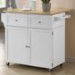 Pacific Landing Kitchen Cart in Natural/White, , large