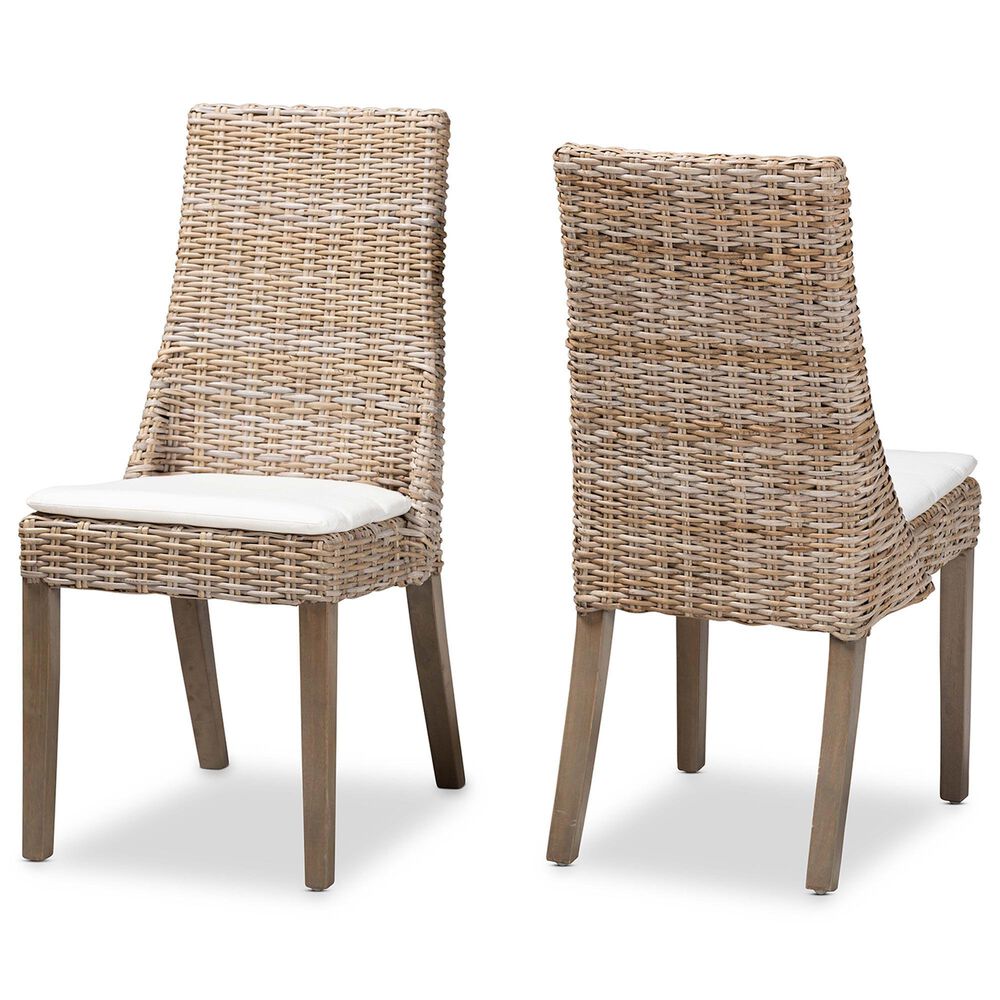 Baxton Studio Toby Side Chair in Greywashed and Brown (Set of 2), , large