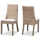 Baxton Studio Toby Side Chair in Greywashed and Brown (Set of 2), , large