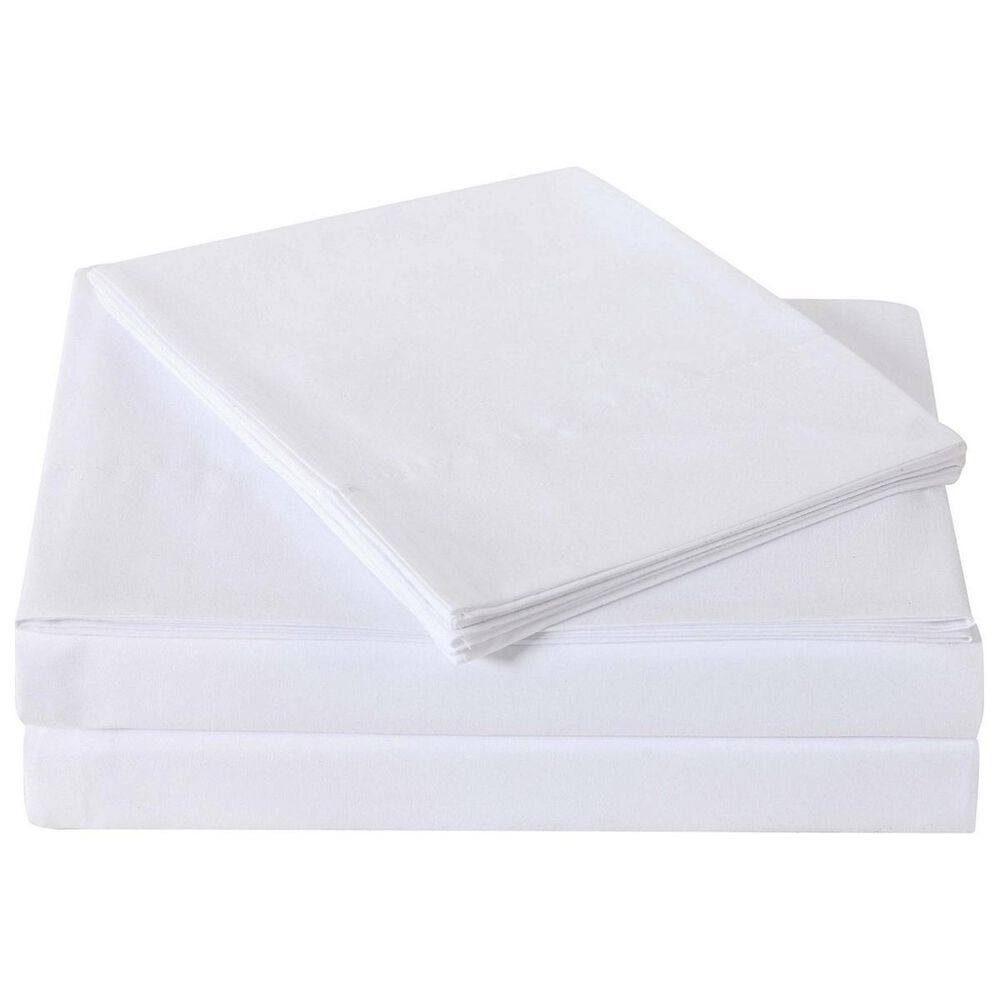 Pem America Truly Soft Everyday 4-Piece Full Sheet Set in White, , large