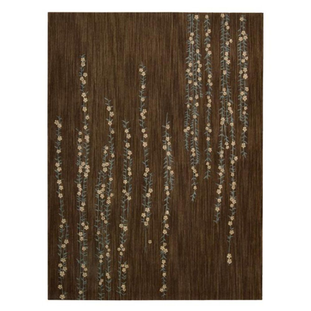 Nourison Radiant Impressions LK04 3"6" x 5"6" Brown Area Rug, , large
