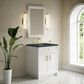 James Martin Bellshire 30" Single Bathroom Vanity in Bright White with 3 cm Charcoal Soapstone Silestone Top and Rectangular Sink, , large