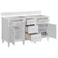 James Martin Vanities Lorelai 60" Double Vanity in Bright White with 3 cm Eternal Jasmine Pearl Quartz Top, , large