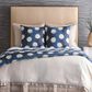 Ann Gish Eclipse 24" x 24" Square Throw Pillow in Blue and Silver, , large