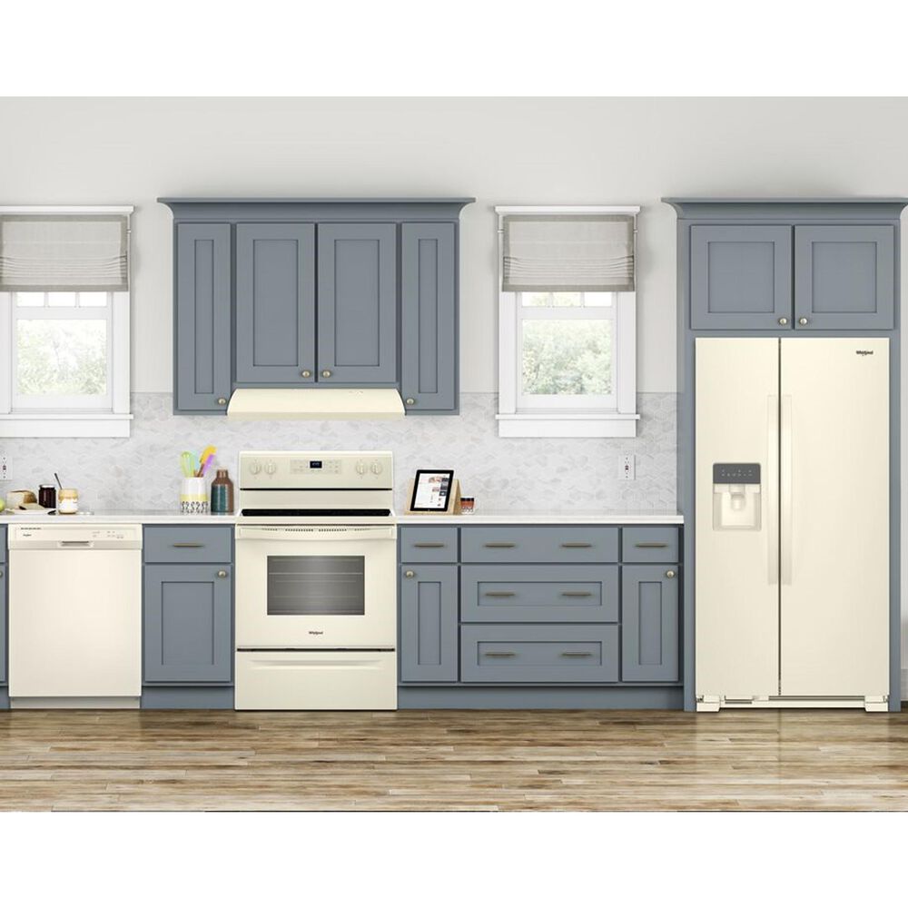 Whirlpool 21 Cu. Ft. Side-by-Side Refrigerator in Biscuit, , large