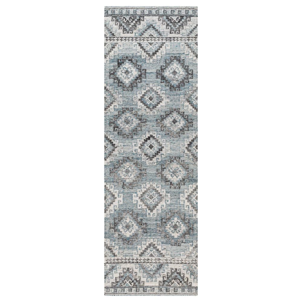 Surya Alyssa 2"6" x 8" Slate, Brown, Ivory and Blue Runner, , large