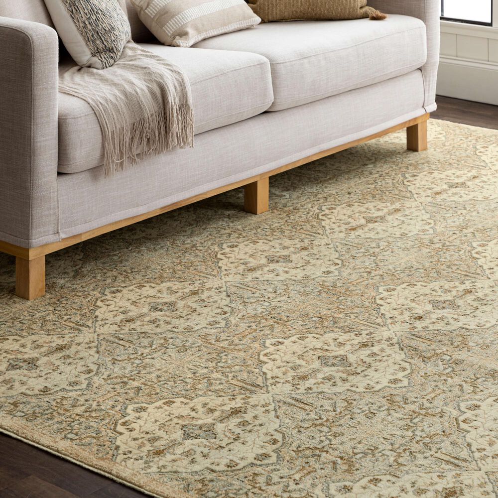 Karastan Divina Gloriana 5&#39; x 7&#39;10&quot; Cream Area Rug, , large