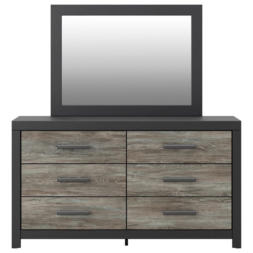 Ashley Broachmyn 4 Piece Queen Bookcase Bed Set in Black and Gray, , large