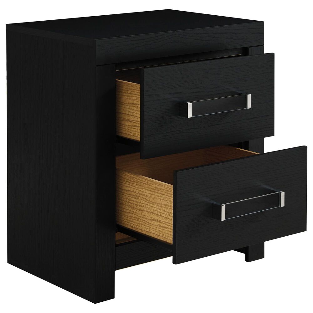 Ashley Maeling 4 Piece Queen Panel Bedroom Set in Matte Black, , large