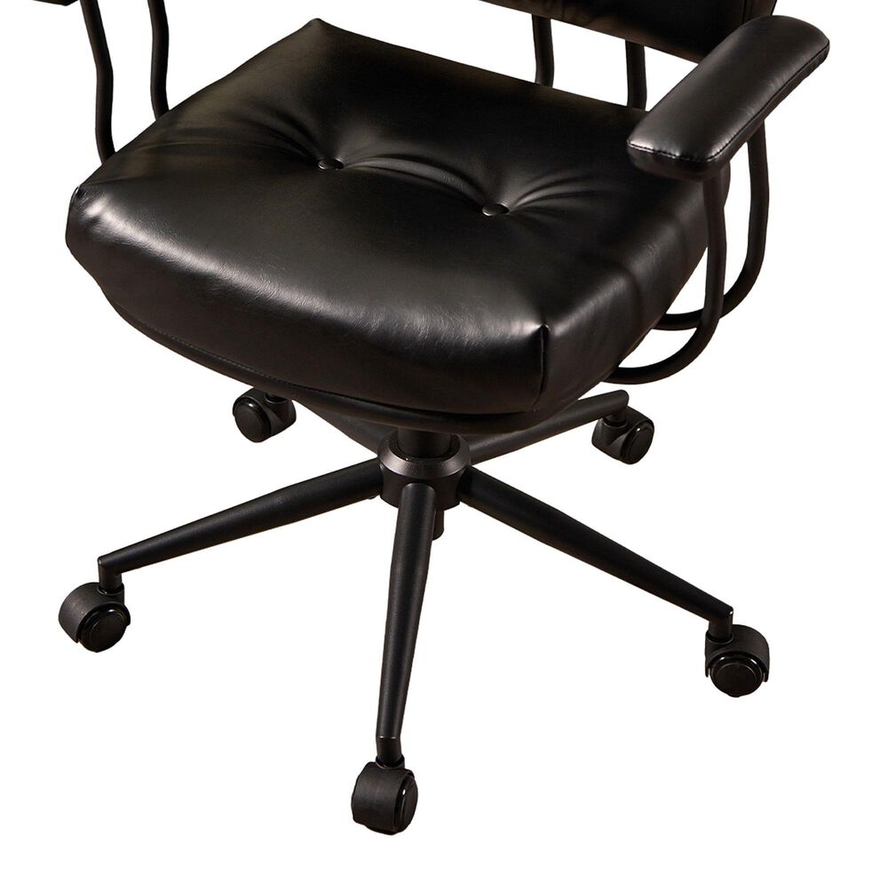 HOMLUX Executive Office Chair with PU Fabric Cushion in Black, , large