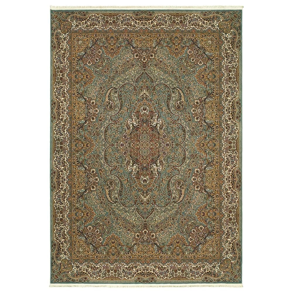 Oriental Weavers Masterpiece 502L 9"10" x 12"10" Blue Area Rug, , large