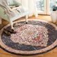 Safavieh Monaco MNC254Z 5" Round Black and Blue Area Rug, , large
