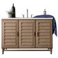 James Martin Vanities Portland 48" Single Bathroom Vanity in Whitewashed Walnut with 3 cm Eternal Jasmine Pearl Quartz Top and Rectangular Sink, , large