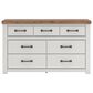 Ashley Savonport King Storage Bed with Dresser and Nightstand in White and Brown, , large