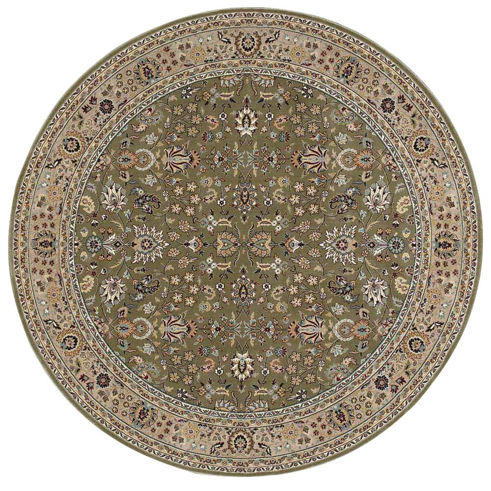 Nourison Antiquities ANT04 K/I 7'10" Round Sage Area Rug, , large